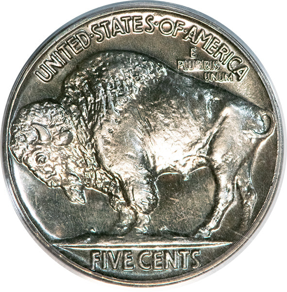 1937 5C PCGS PR66 CAC Buffalo Nickel old holder reverse 