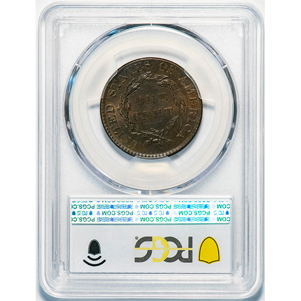 1820 1C Small Date N-15, R.2 PCGS MS63BN reverse slab