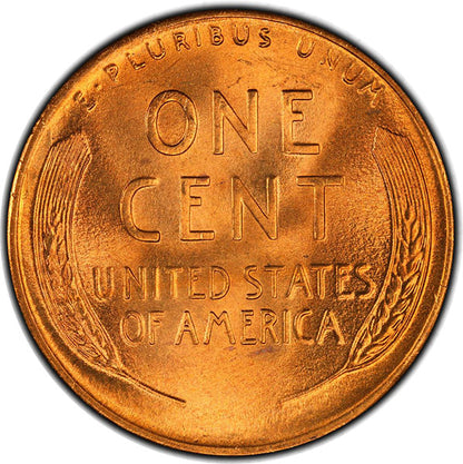 1945-S 1C PCGS MS67+RD CAC Lincoln Cent reverse