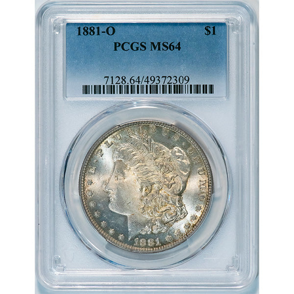 1881-O $1 PCGS MS64 Morgan Dollar slab