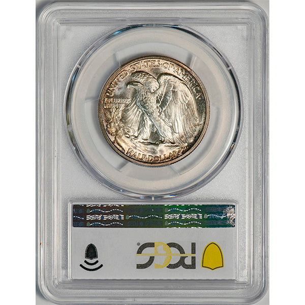 (6599) 1936-D 50C PCGS MS67 Walker reverse slab