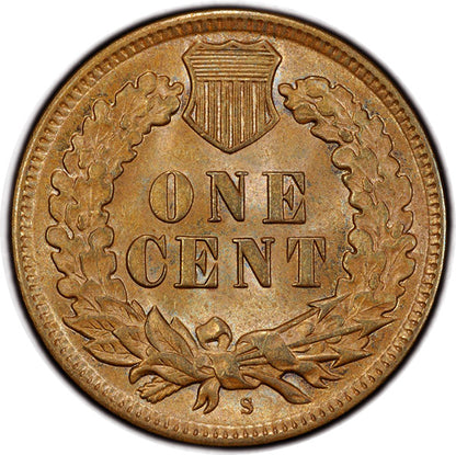 1909-S 1C PCGS MS63BN CAC