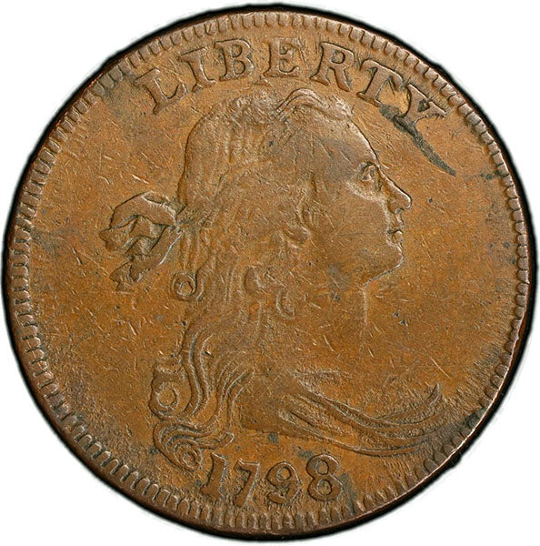 (1431) 1798 1C First Hair Style S-146, R.5 PCGS VF35 ***