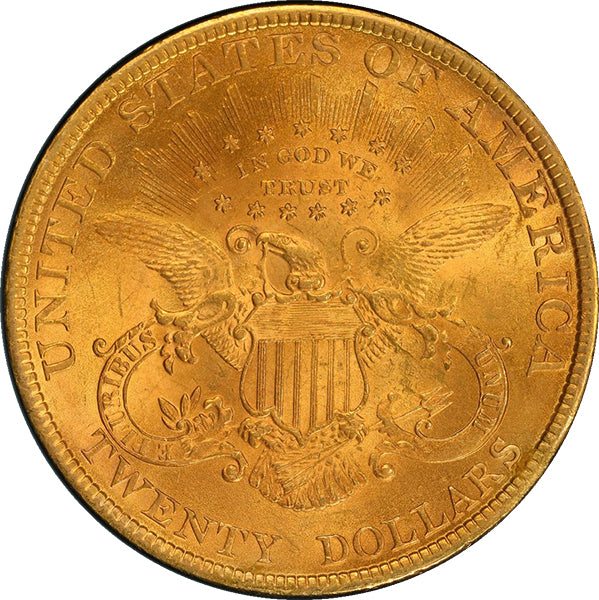 (9035) 1899 $20 PCGS MS64 Liberty reverse