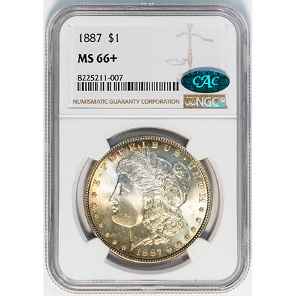 (7172) 1887 $1 NGC MS66+ CAC