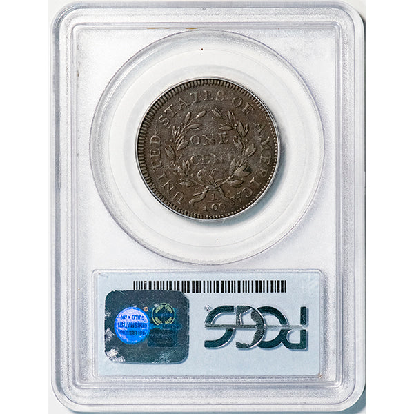 (1422) 1797 1C PCGS VF30 Bust Cent reverse slab