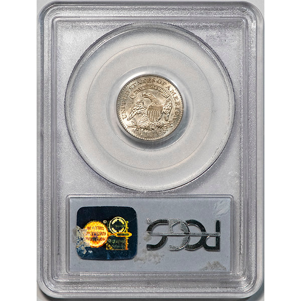 (4496) 1821 10C PCGS AU53 Bust Dime reverse slab