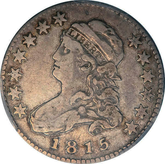 (5321) 1815 25C PCGS VF25 Bust quarter obverse