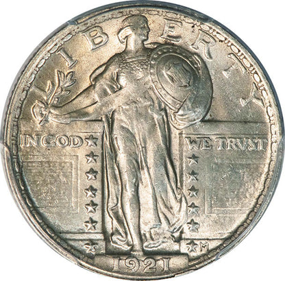 (5740) 1921 25C PCGS MS64 CAC