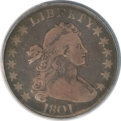 (6064) 1801 50C PCGS F12