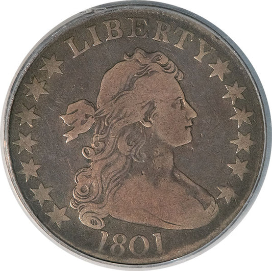 (6064) 1801 50C PCGS F12