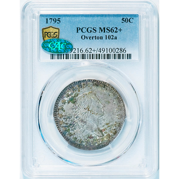 (6052) 1795 50C O-102A, T-26, R.6 PCGS MS62+ CAC