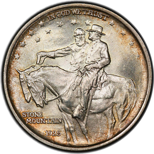 (9378) 1925 50C PCGS MS66 CAC Stone Mountain obverse