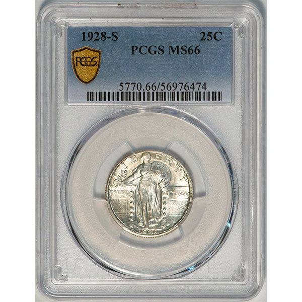 (5770) 1928-S 25C PCGS MS66