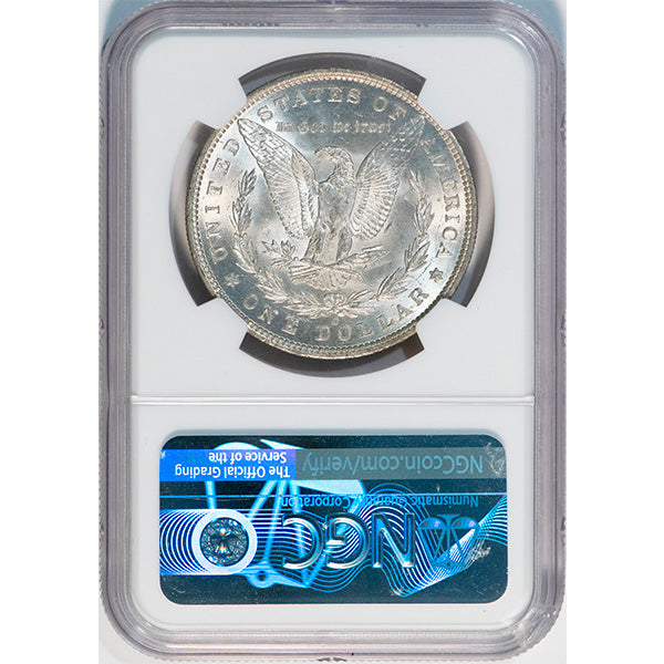 1887-O $1 NGC MS63 Morgan Dollar reverse slab