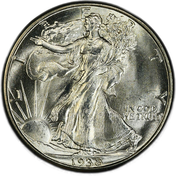 1938-D 50C PCGS MS66 CAC Walker obverse