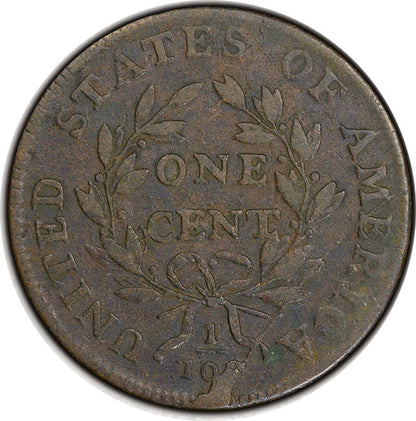 1798 1C Second Hair Style PCGS VF30 Reverse