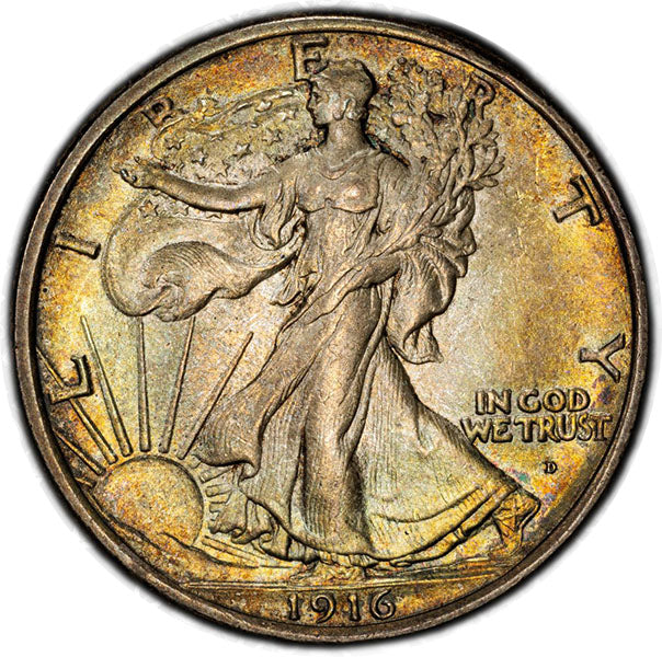 (6567) 1916-D 50C PCGS MS65 CAC