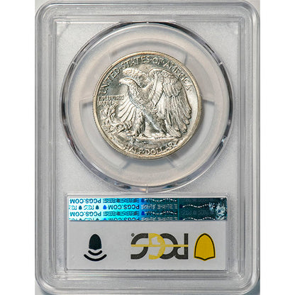 (6617) 1942-S 50C PCGS MS65 CAC Walker reverse slab