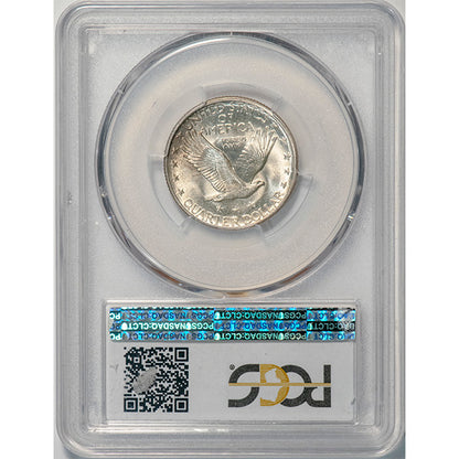 (5716) 1917-D 25C PCGS MS66 Standing Liberty reverse slab