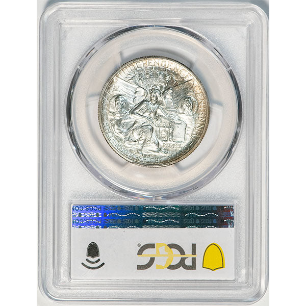 1938-S 50C Texas PCGS MS67 Silver Commemorative reverse slab