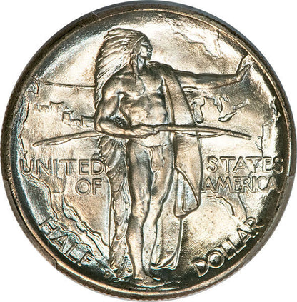 1937-D 50C Oregon PCGS MS66 CAC Silver Commemorative obverse