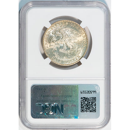 1918 Lincoln-Illinois 50C NGC MS66 Silver Commemorative reverse slab