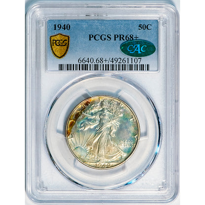 (6640) 1940 50C PCGS PR68+ CAC