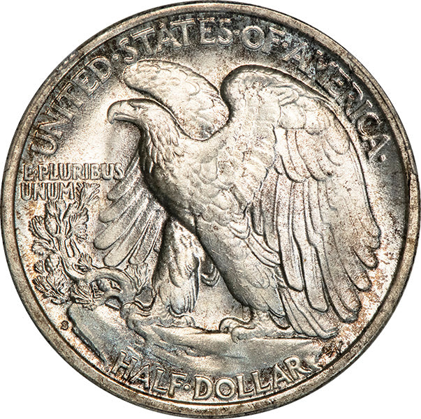 (6613) 1941-S 50C PCGS MS66+ Walking Liberty reverse