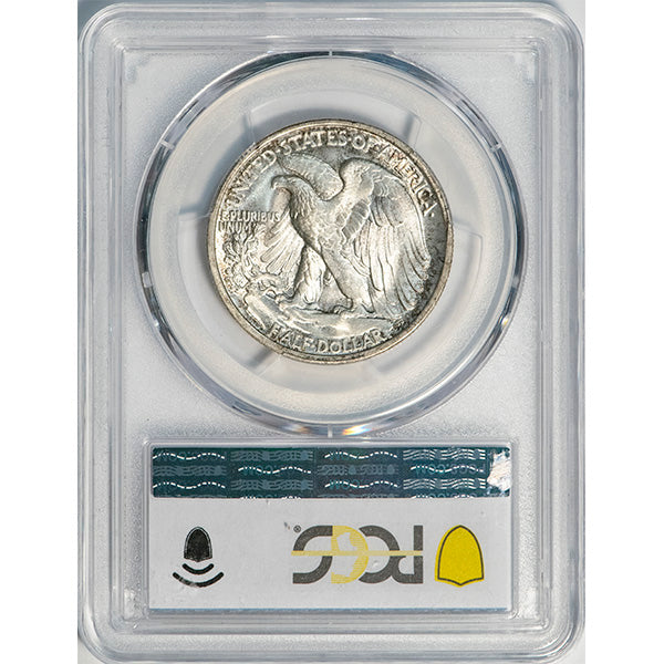 (6613) 1941-S 50C PCGS MS66+ Walking Liberty reverse slab