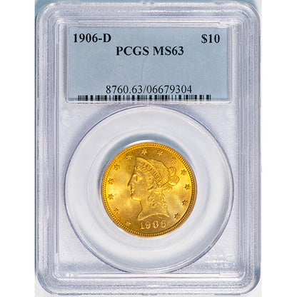 (8760) 1906-D $10 PCGS MS63