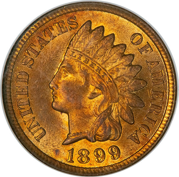 1899 1C NGC MS65RD Indian Cent obverse