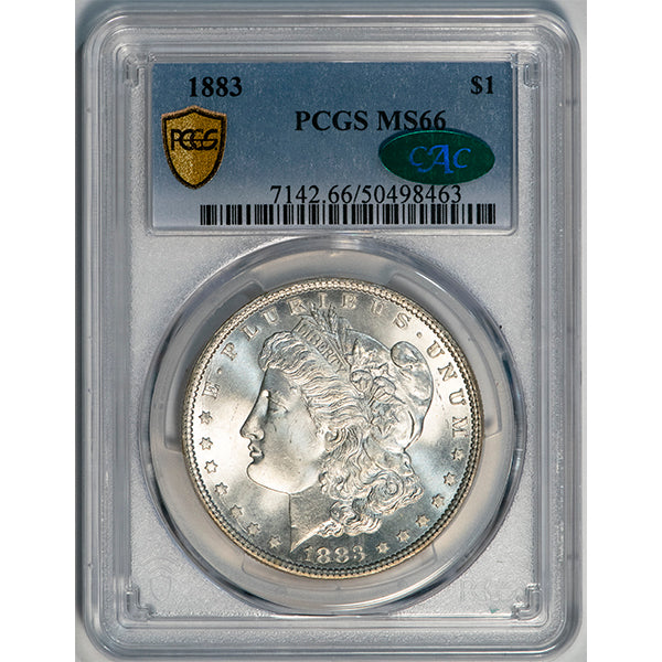 1883 $1 PCGS MS66 CAC Morgan Dollar slab