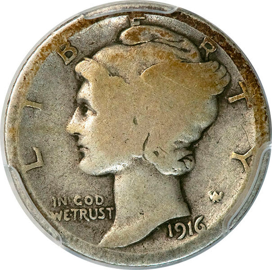 (4906) 1916-D 10C PGCS AG03 CAC