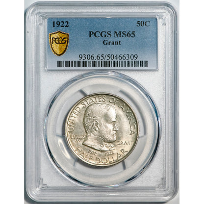 1922 50C PCGS MS65 Grant Commemorative slab