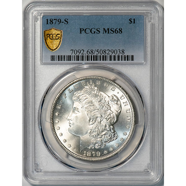 (7092) 1879-S $1 PCGS MS68 Morgan slab