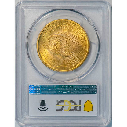 (9141) 1907 $20 PCGS MS66 Saint reverse slab