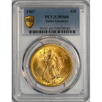 (9141) 1907 $20 PCGS MS66