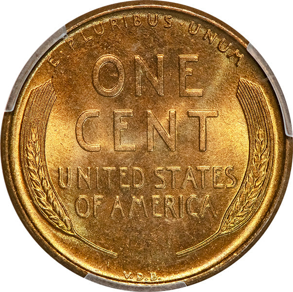 (2428) 1909-S VDB 1C PCGS MS66RD Lincoln reverse