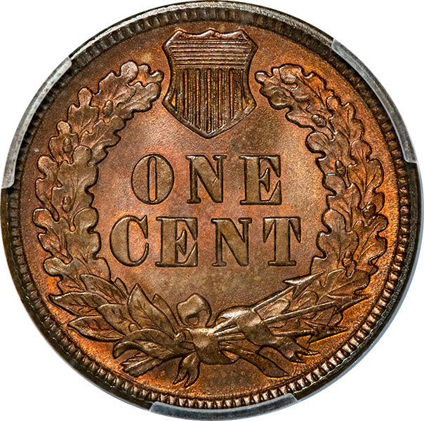 (2179) 1891 1C PCGS MS65RB Indian reverse