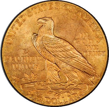 1927 $2.50 PCGS MS65+ CAC reverse