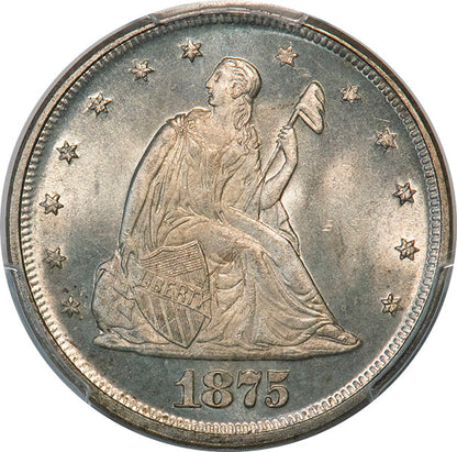 (5296) 1875 20C PCGS MS66+ CAC