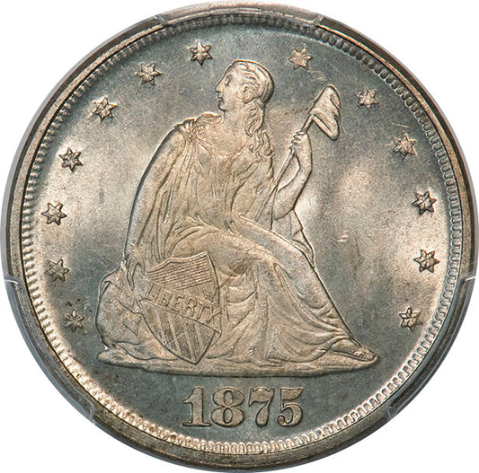 (5296) 1875 20C PCGS MS66+ CAC