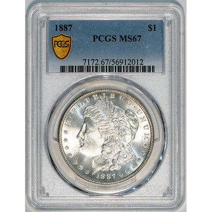 (7172) 1887 $1 PCGS MS67