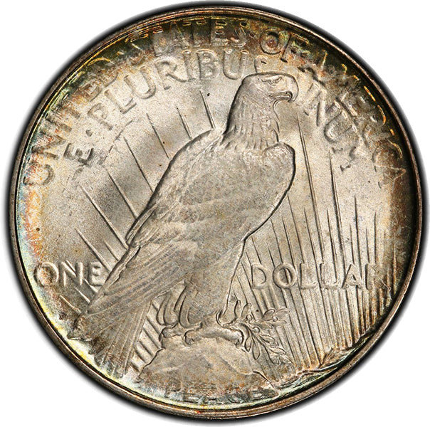 1922-D $1 PCGS MS65+ Peace Dollar reverse