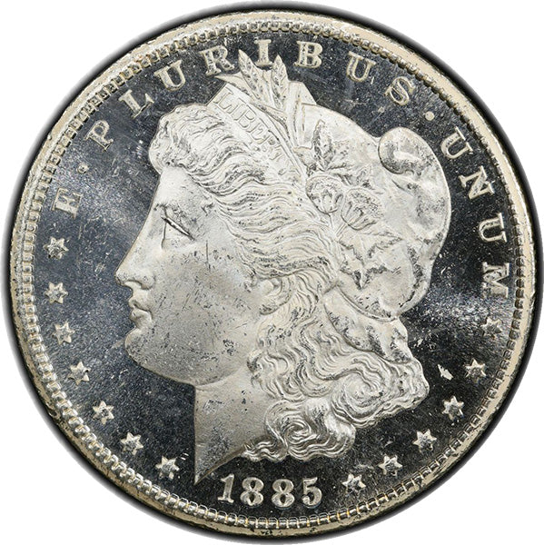 1885-CC $1 PCGS MS64DMPL Morgan Dollar obverse