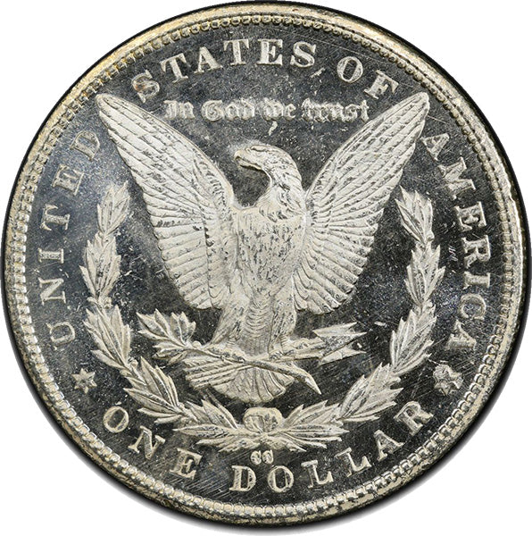 1885-CC $1 PCGS MS64DMPL Morgan Dollar reverse