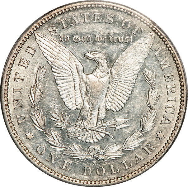 (7218) 1892-S $1 PCGS AU50 Morgan reverse