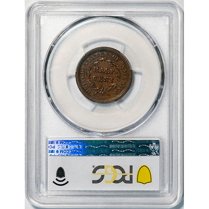 (1221) 1850 1/2C PCGS MS63BN ***