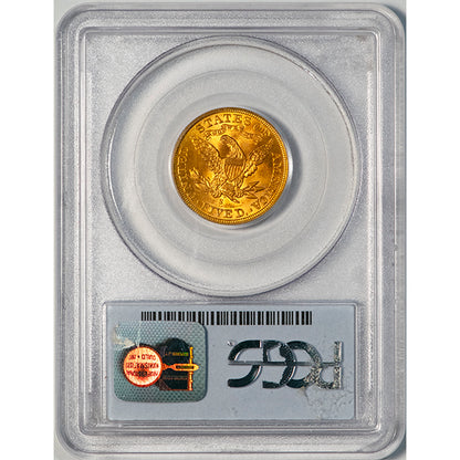 (8404) 1901-S $5 PCGS MS63 Liberty Head reverse slab